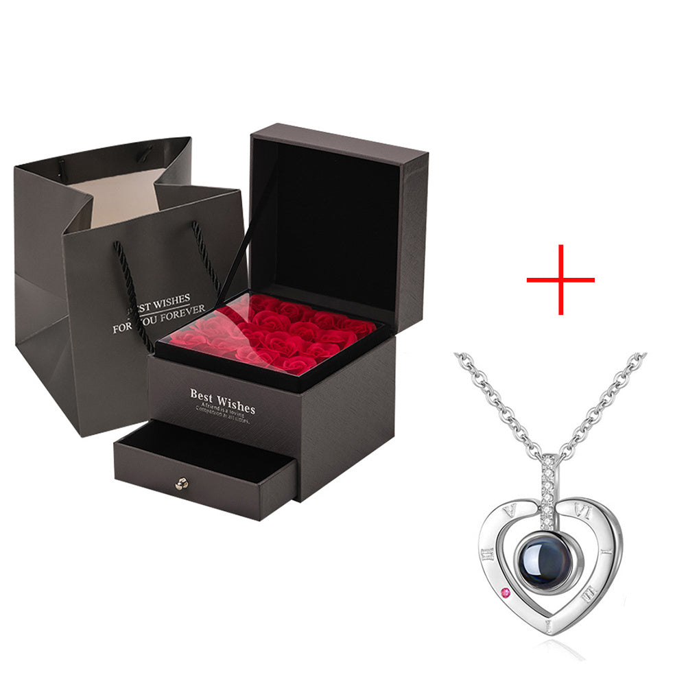 Coffret Cadeau Collier Rose