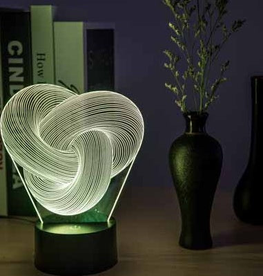 Twist Abstract LED 3D