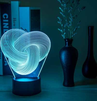 Twist Abstract LED 3D
