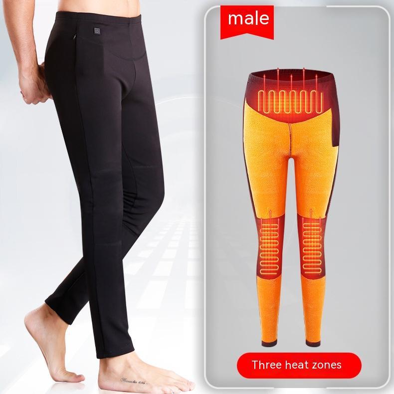 Heated leggings with USB connection