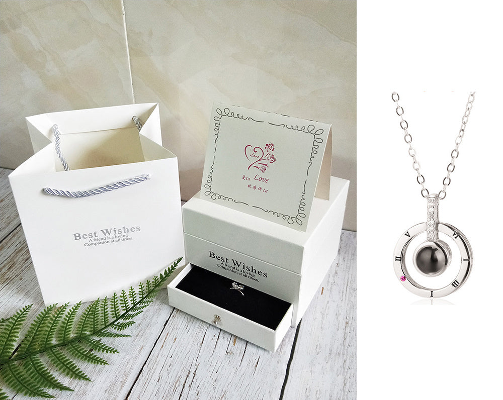 Coffret Cadeau Collier Rose