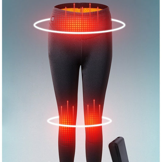 Heated leggings with USB connection