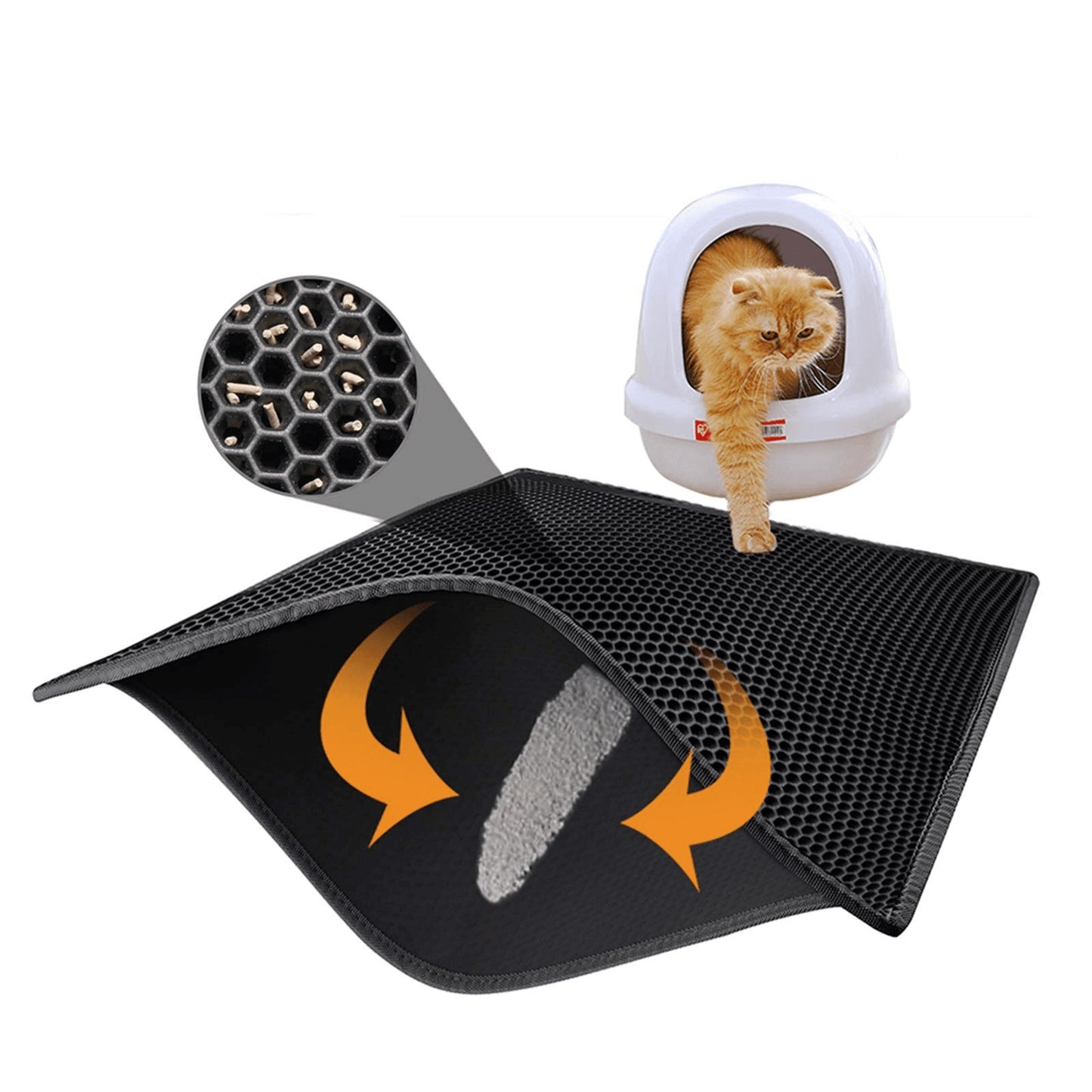 Kitty Cat Litter Mat Trapping