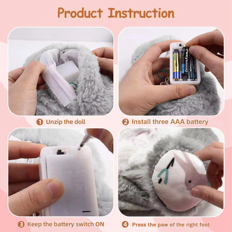 Breathing Plush Bunny Toy Comforter Breathes For Newborn Baby