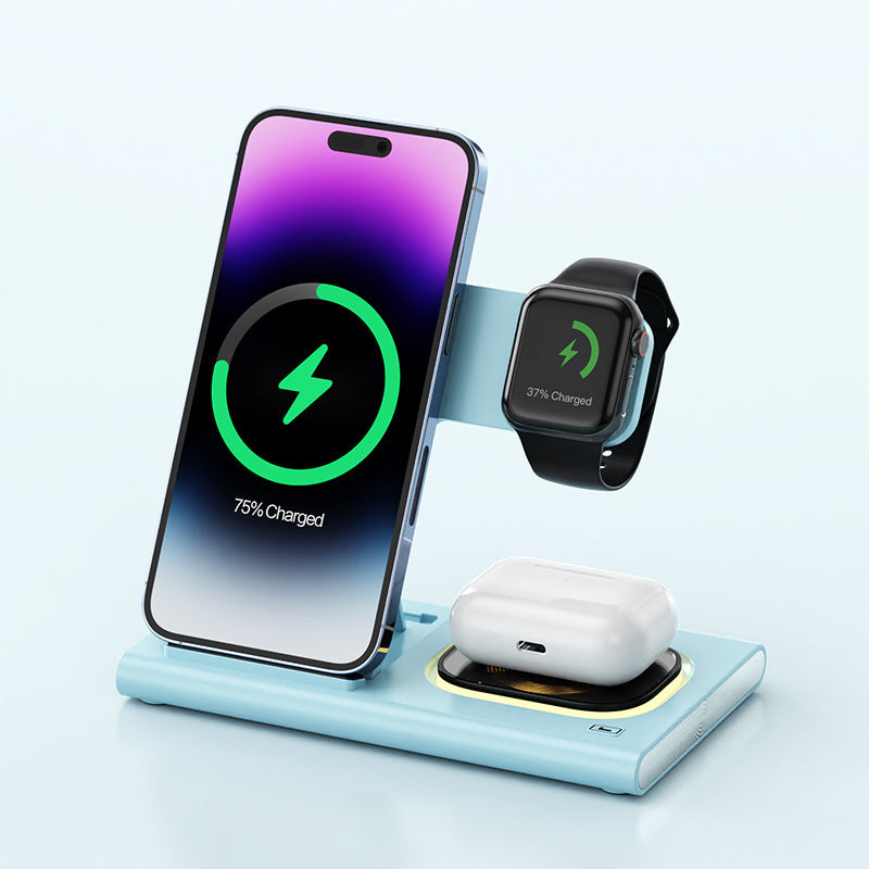 3 IN 1 15W Wireless Charging Charger