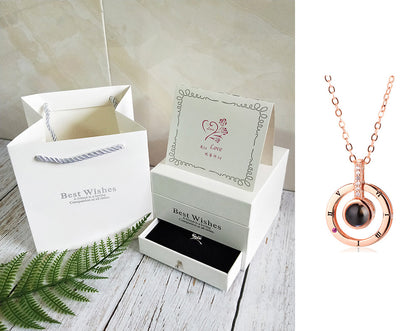 Coffret Cadeau Collier Rose