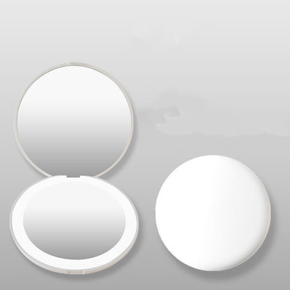 Mini makeup mirror with led light USB charger