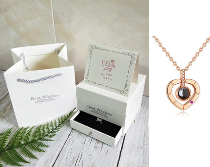 Coffret Cadeau Collier Rose
