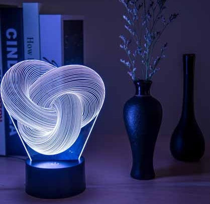 Twist Abstract LED 3D