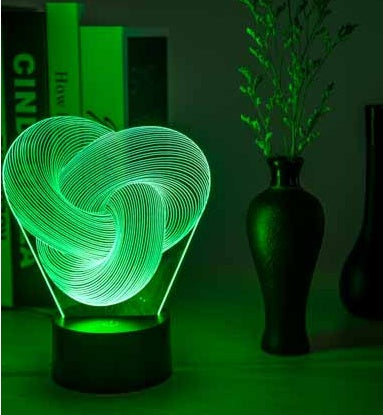 Twist Abstract LED 3D