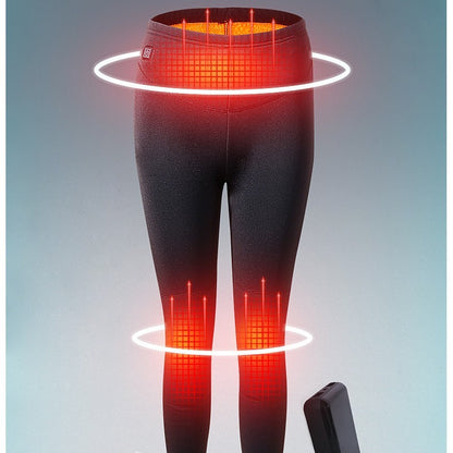 Heated leggings with USB connection