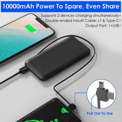 1Pc 10000mAh Power Bank